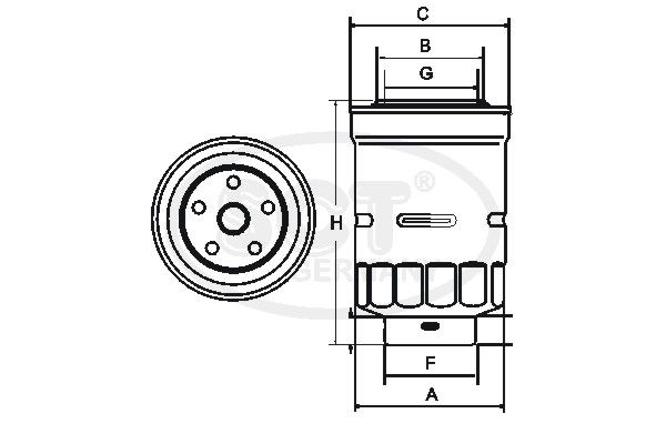 SCT GERMANY kuro filtras ST 322